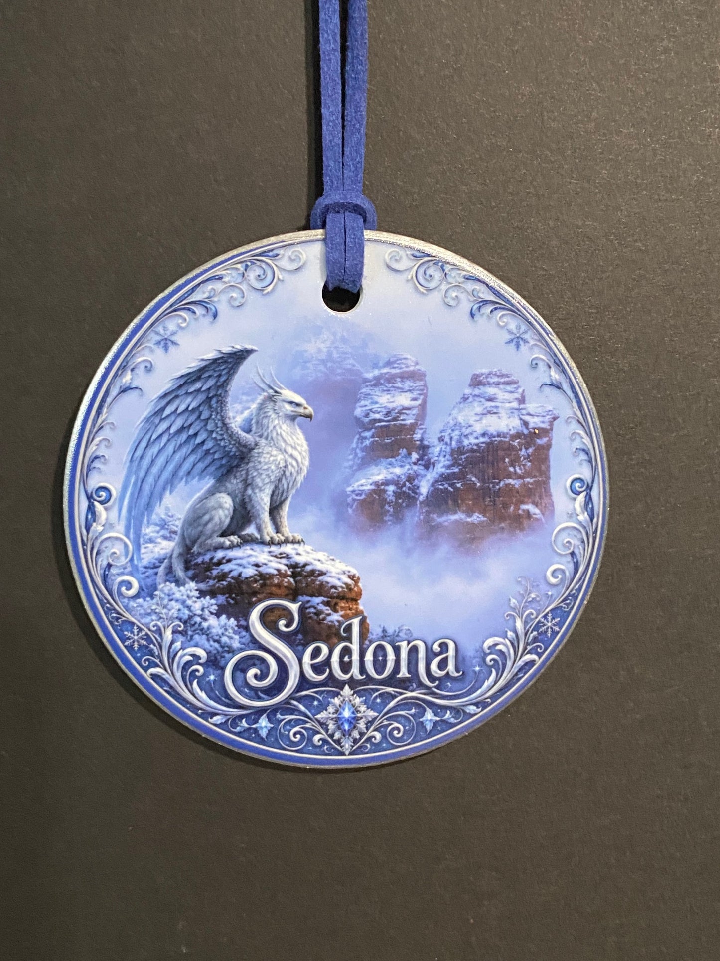 Snow Griffin Sedona Ceramic Ornament