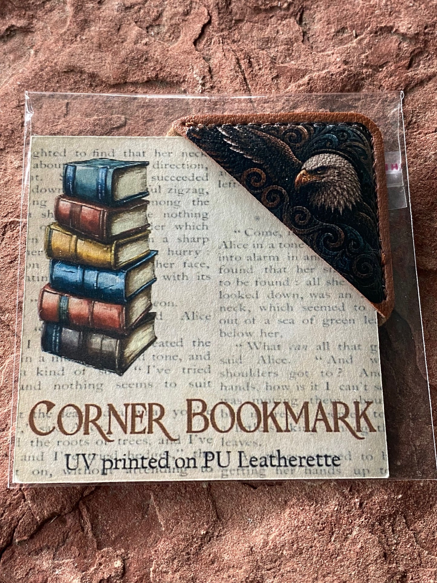 Corner Bookmark: Tribal Eagle