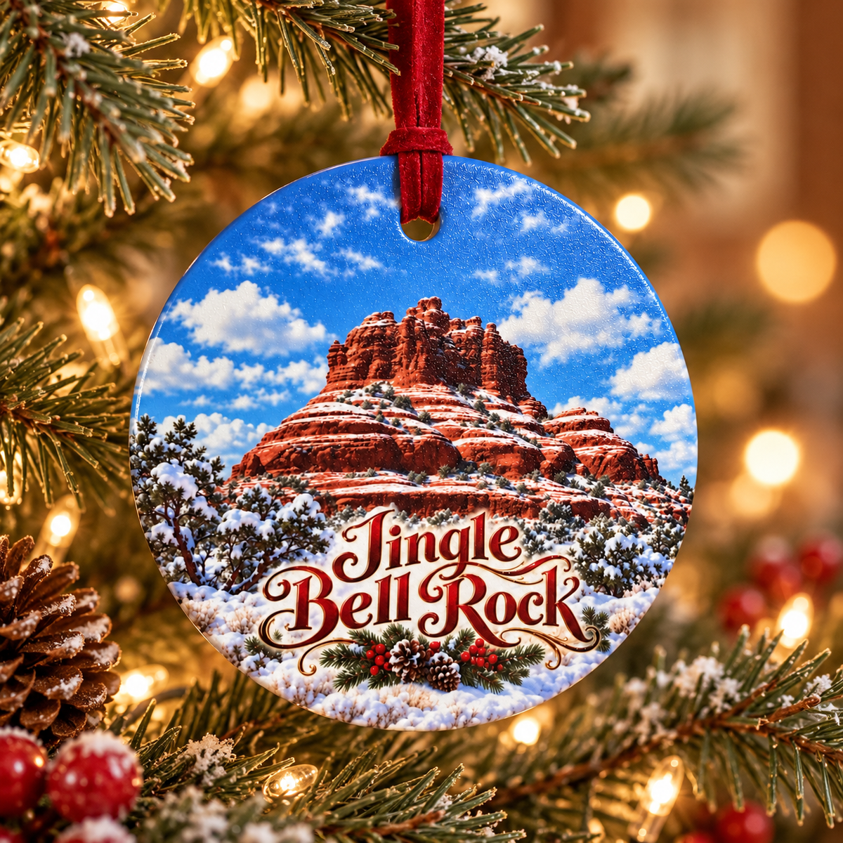 Jingle Bell Rock | Sedona Ceramic Christmas Ornament