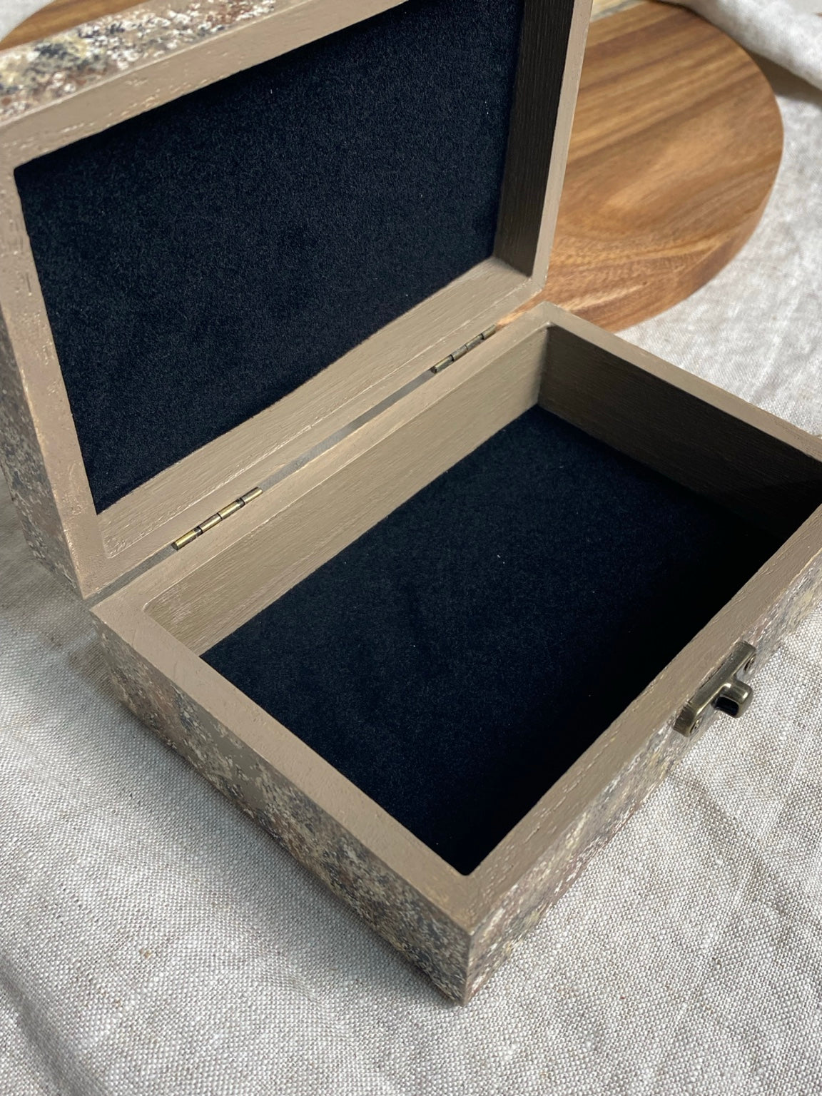 The Seeker – Hand-Painted Mystical Wooden Keepsake Box