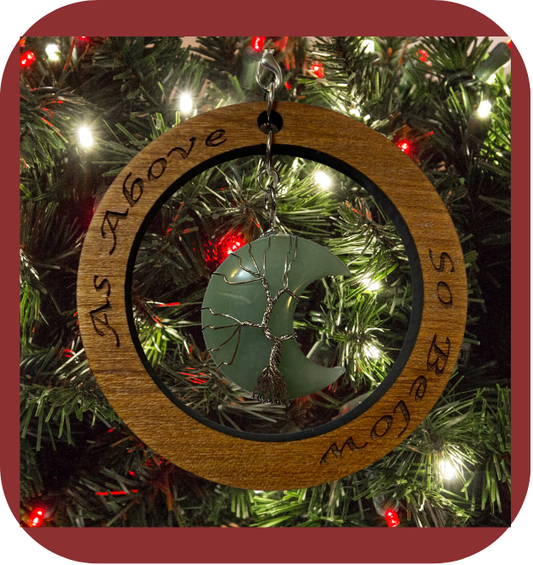 Green Aventurine Tree of Life Ornament