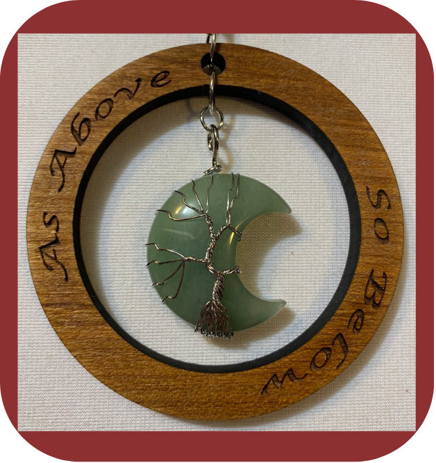Green Aventurine Tree of Life Ornament