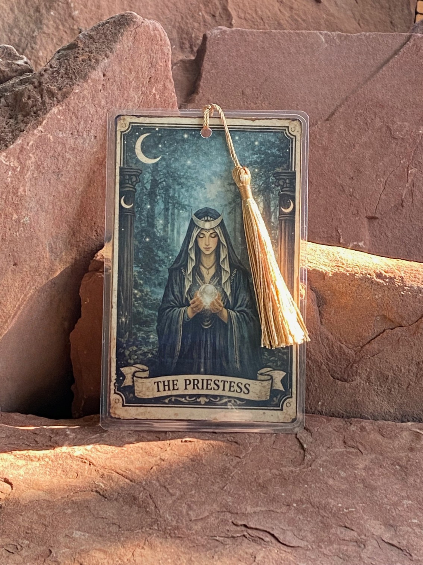 Bookmark~ Tarot Mystica ~Enchanted Forest Series ~ The Priestess