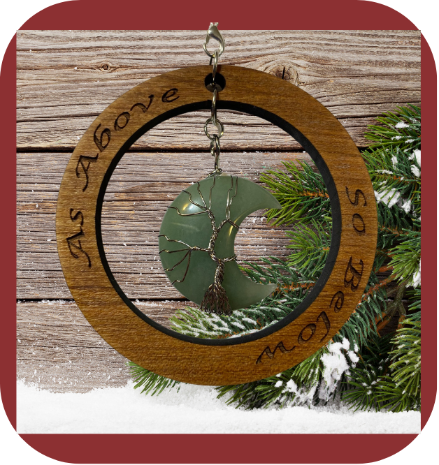 Green Aventurine Tree of Life Ornament