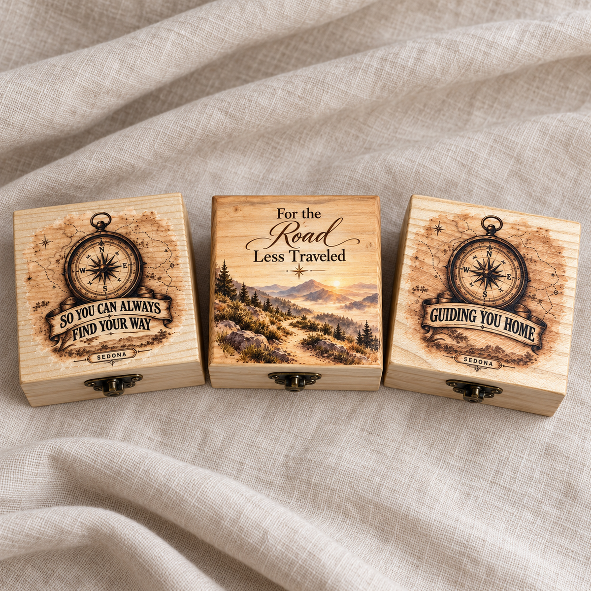 Find Your Way - Compass Keepsake Box