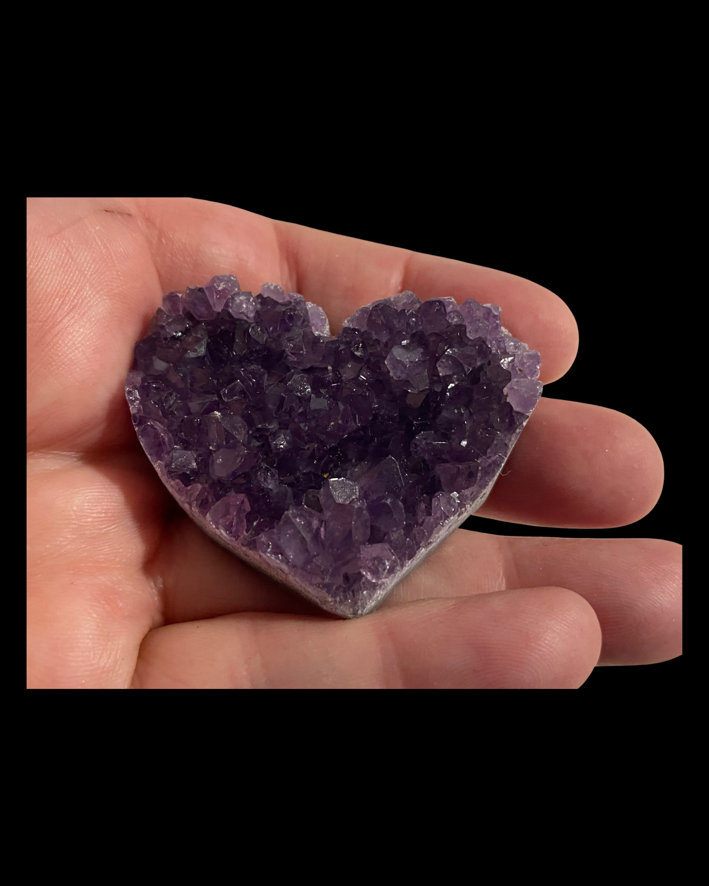 Timber & Stone Enchanted Keepsakes- Dragon's Amethyst Heart