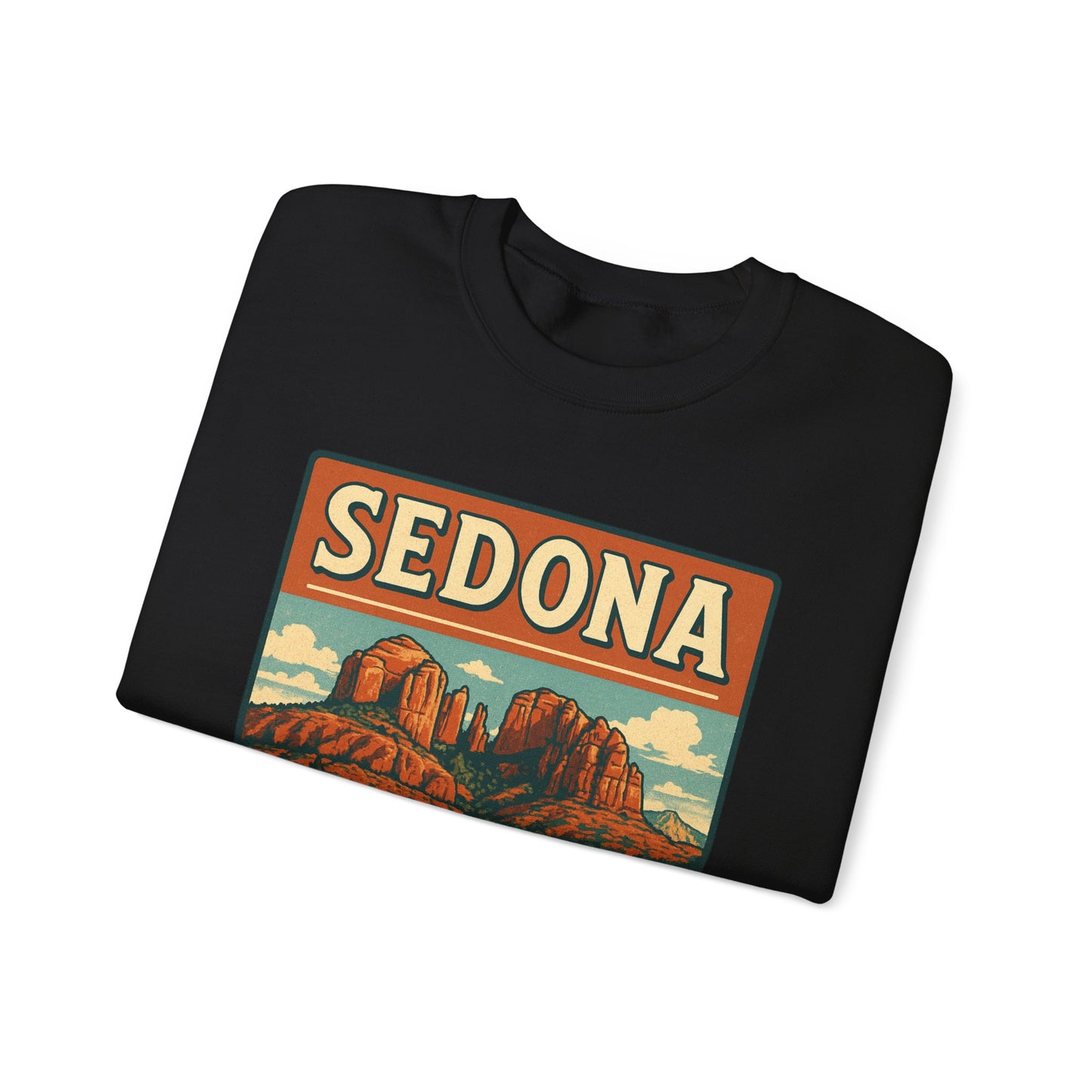 Sedona Adventure Unisex Crewneck Sweatshirt - Cozy Travel Apparel, Gift for Nature Lovers, Fall Fashion, Vintage Style, Perfect for Hiking