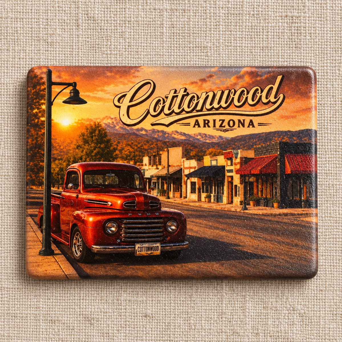 Old Town Cottonwood Ceramic Magnets