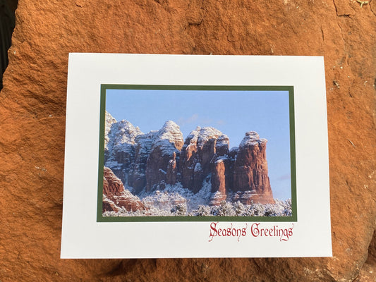 Coffee Pot Rock Seasons Greetings Note Card Set