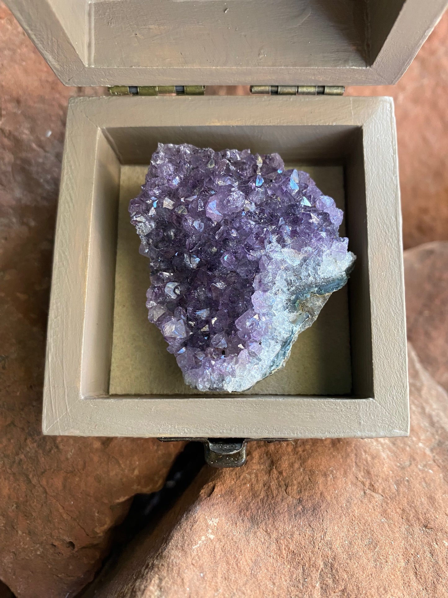 Timber & Stone Enchanted Keepsakes- Fairy Guardian of the Amethyst