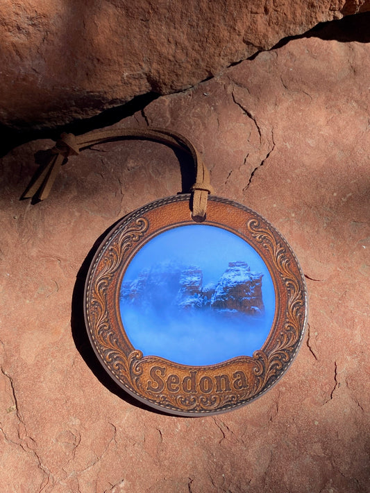 Sedona's Misty Coffee Pot Ceramic Ornament
