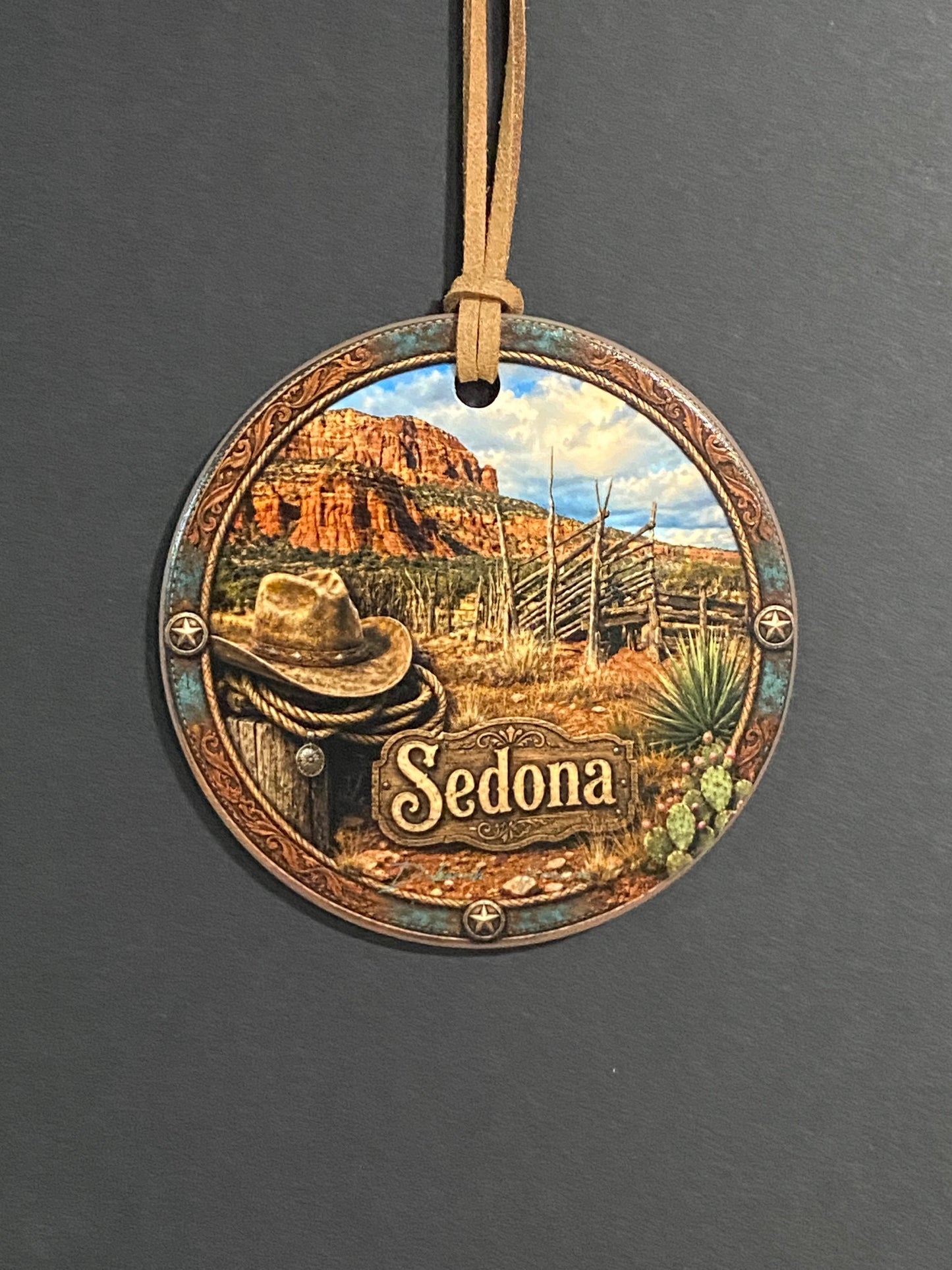 Sedona Western Spirit Ceramic Ornament
