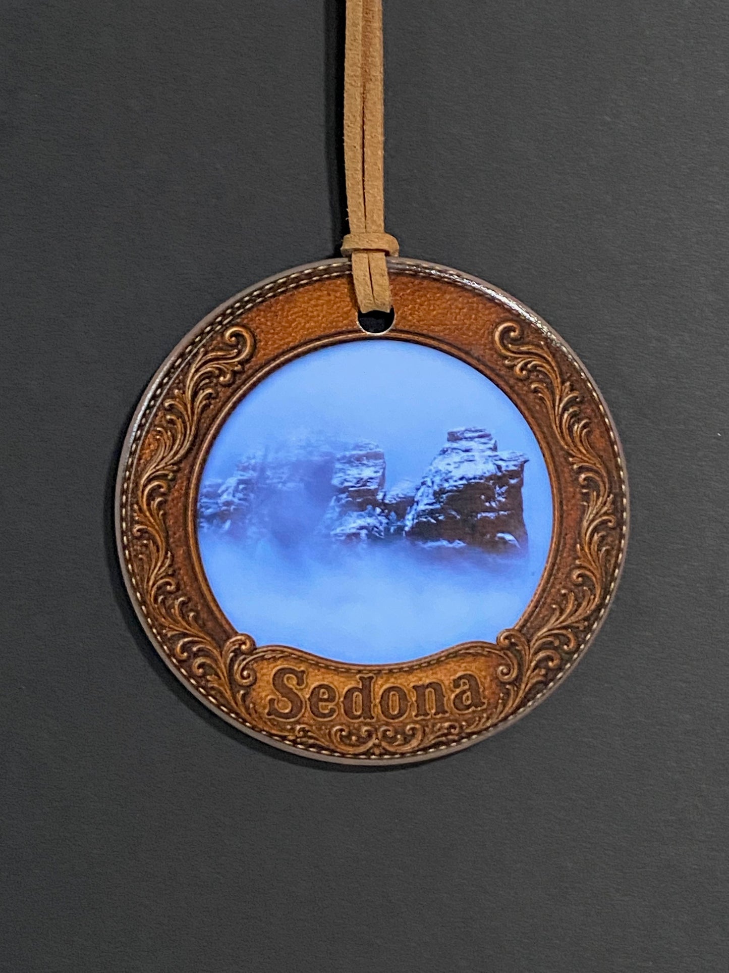 Sedona's Misty Coffee Pot Ceramic Ornament