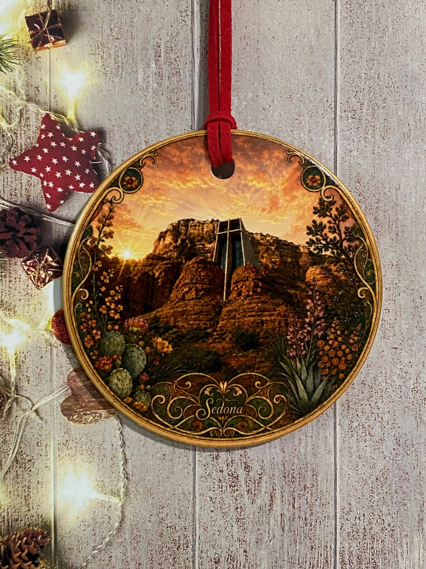 Chapel of the Holy Cross Sedona Ceramic Ornament
