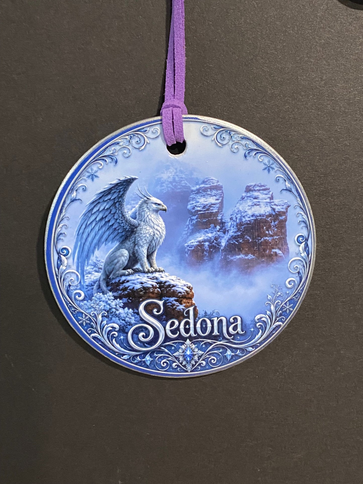 Snow Griffin Sedona Ceramic Ornament