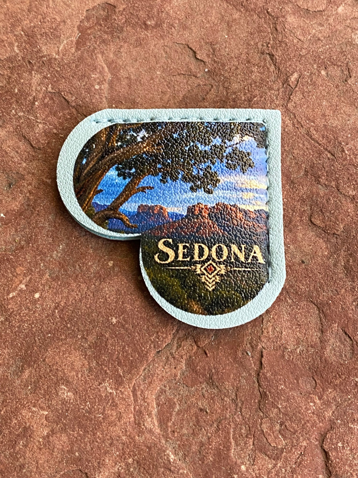 Corner Heart Bookmark: Cathedral Rock and Courthouse