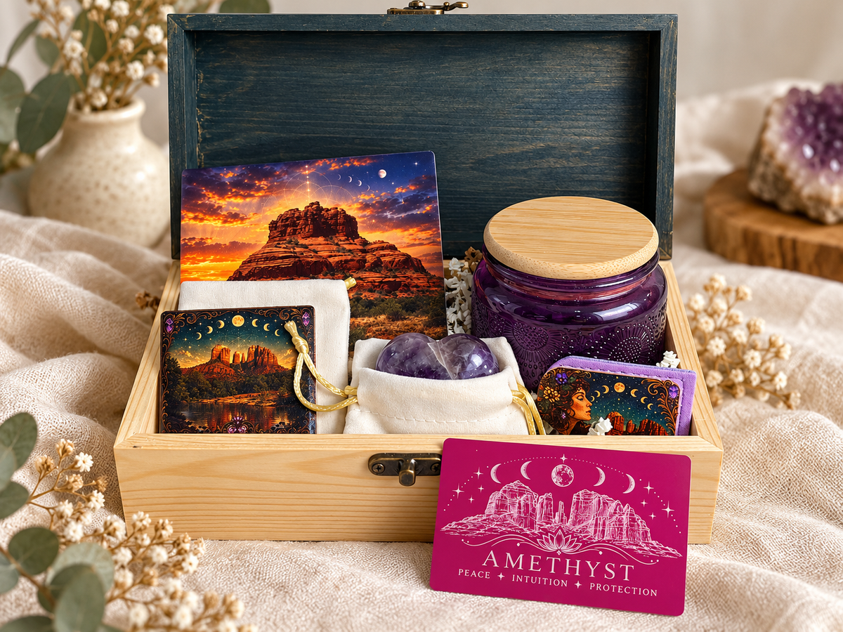 image showing entire gift box and contents of gift box
