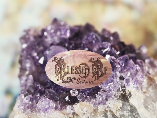 Magnet_ Blessed Be Sedona on Solid Cedar