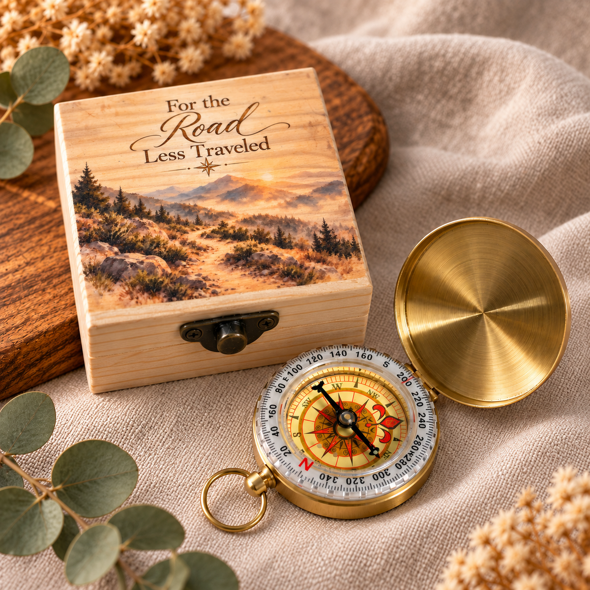 Find Your Way - Compass Keepsake Box