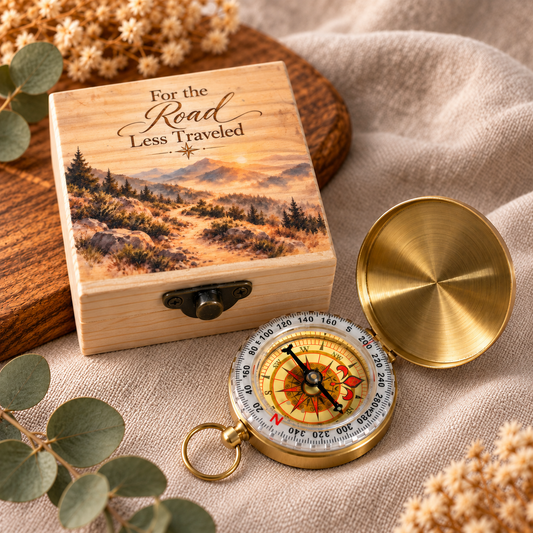 Find Your Way - Compass Keepsake Box
