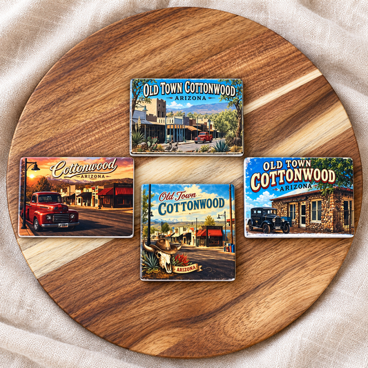 Old Town Cottonwood Ceramic Magnets
