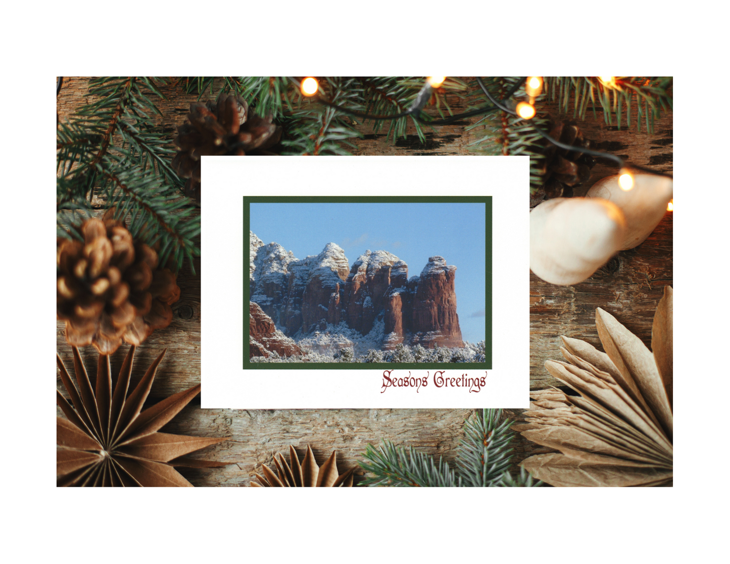 Coffee Pot Rock Seasons Greetings Note Card Set