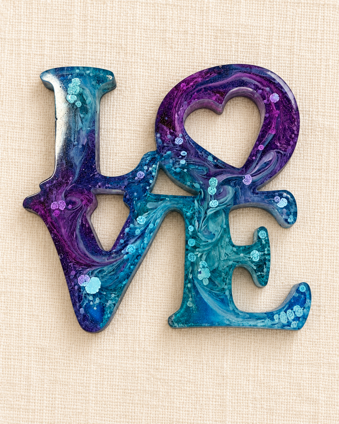 Handcrafted Resin LOVE Magnets | A Little Extra Love