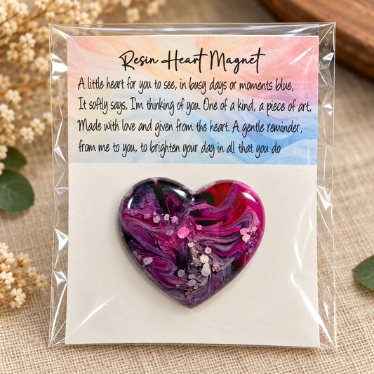 Magnet Resin Motivational Heart