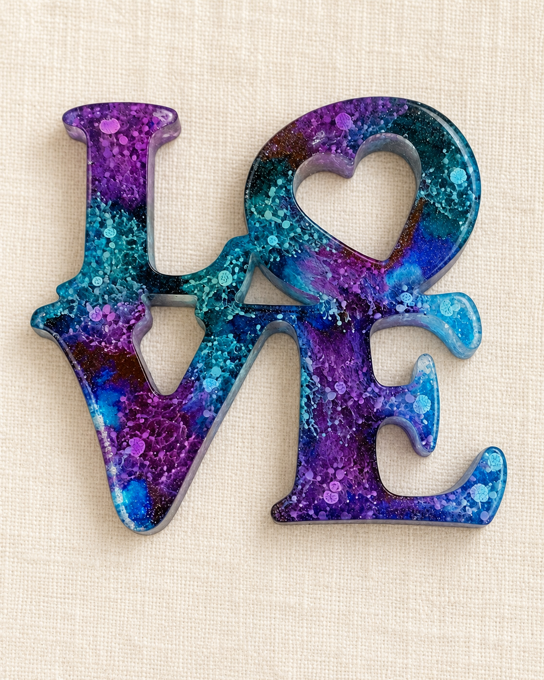 Handcrafted Resin LOVE Magnets | A Little Extra Love