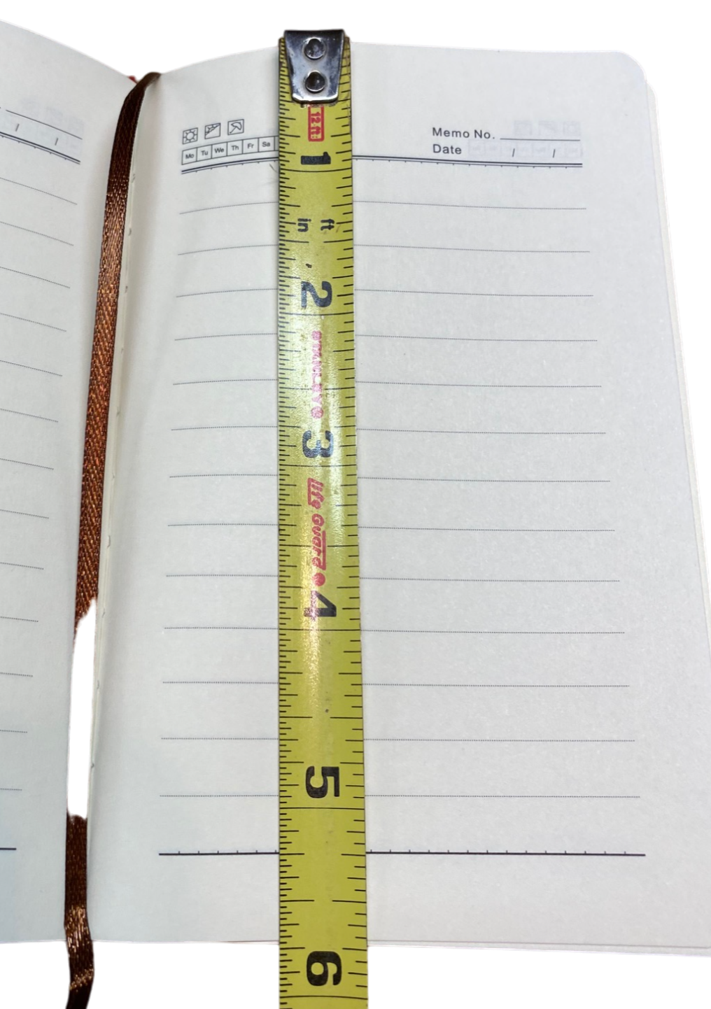 Journal pages measure approx 5.75 inches tall