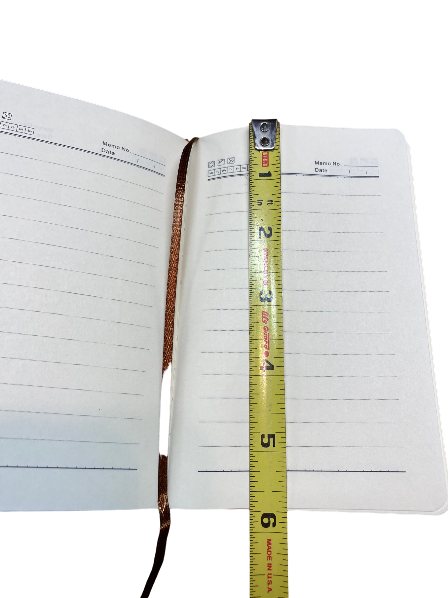 Journal pages measure approx 5.75 inches in height