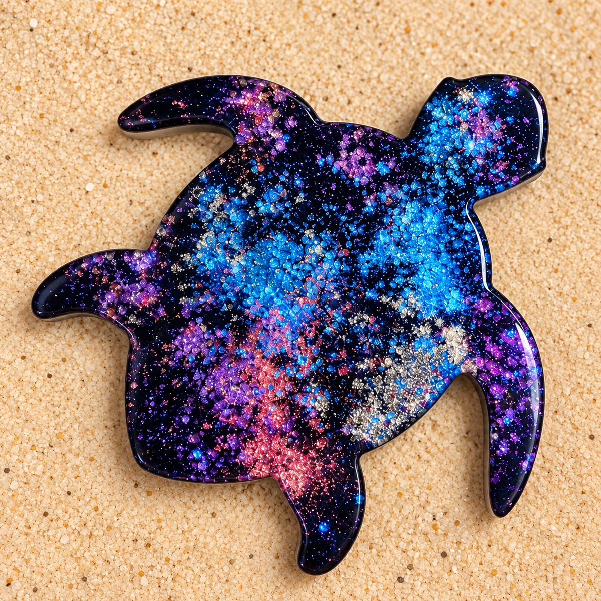 Galaxy Sea Turtle Resin Magnet