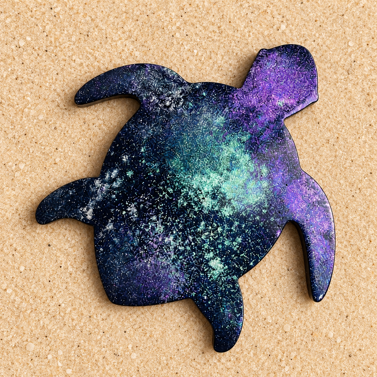 Galaxy Sea Turtle Resin Magnet