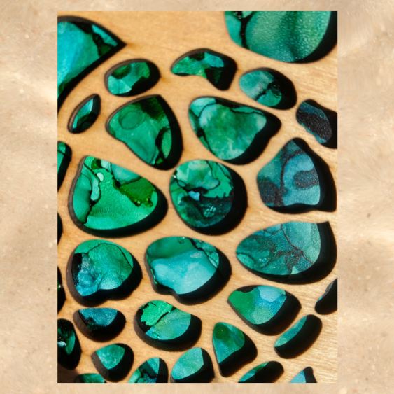 Green Sea Turtle Hand Painted Art